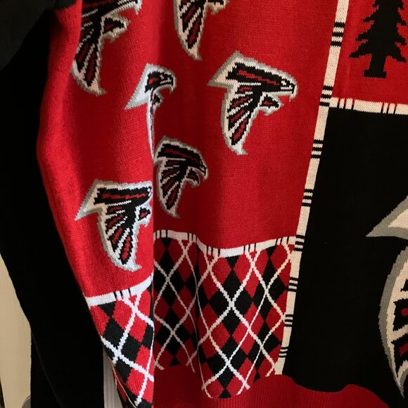 NFL Atlanta Falcons Ugly Christmas Sweater Mens Red, Black Size XX Large NEW. - Picture 3 of 16